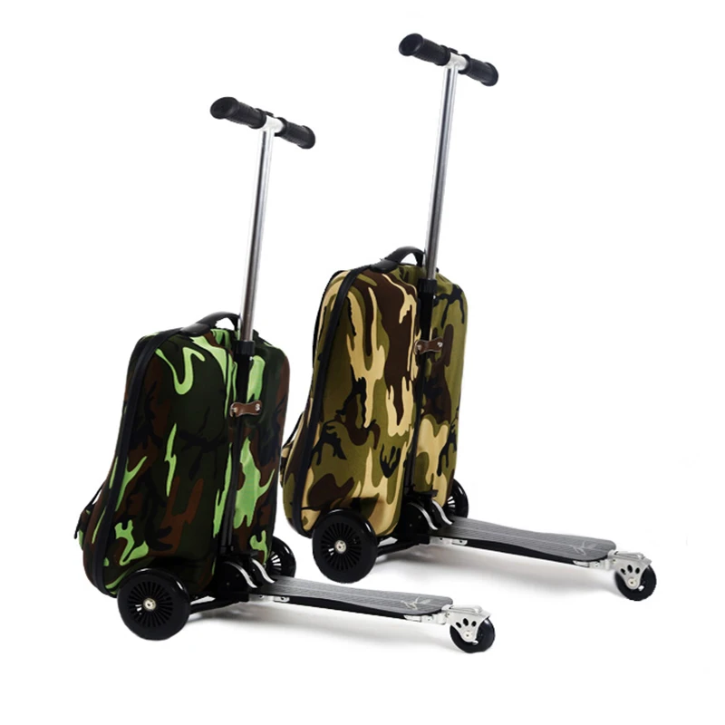 luggage with scooter