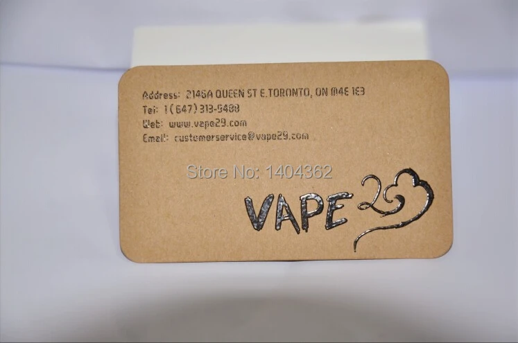 500pcs Specialty Paper -350g Kraft paper Business Cards Business Card Printing visit card