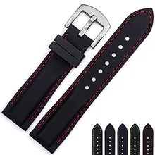 20mm 22mm 24mm Silicone Rubber Watch Strap Diving Sport Watch Waterproof Watch Strap for Boy and Girl