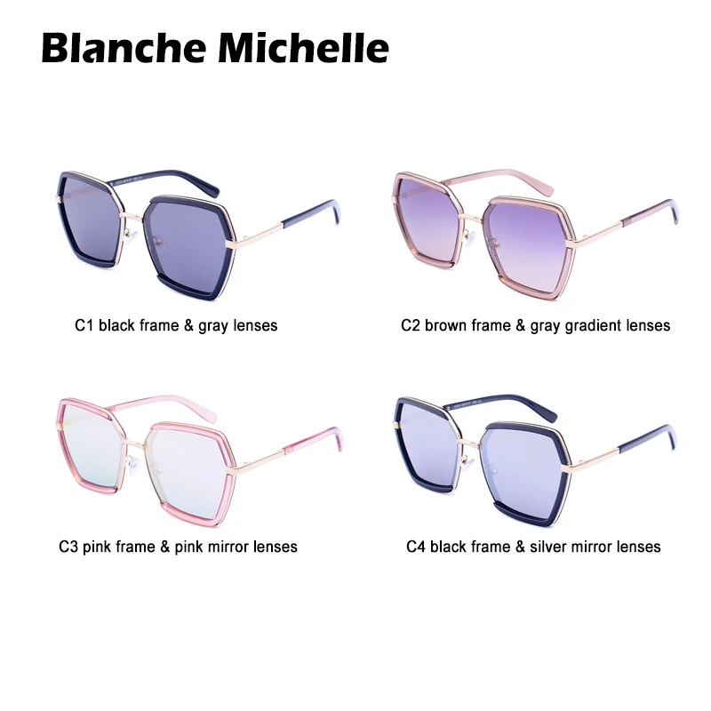 Солнечные очки Blanche Michelle поляризационные UV400 женские зеркальные солнцезащитные