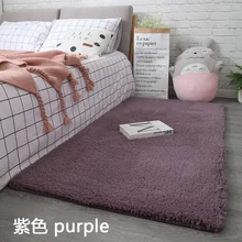 Новое поступление, креативный ковер из кожи ягненка, толстый абсорбирующий коврик, прямоугольная спальня, нескользящий ковер, шерсть, ковер, прикроватное одеяло