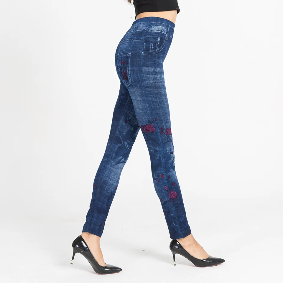 Женские леггинсы Weljuber облегающие с карманами и принтом на осень|leggings autumn|print leggings