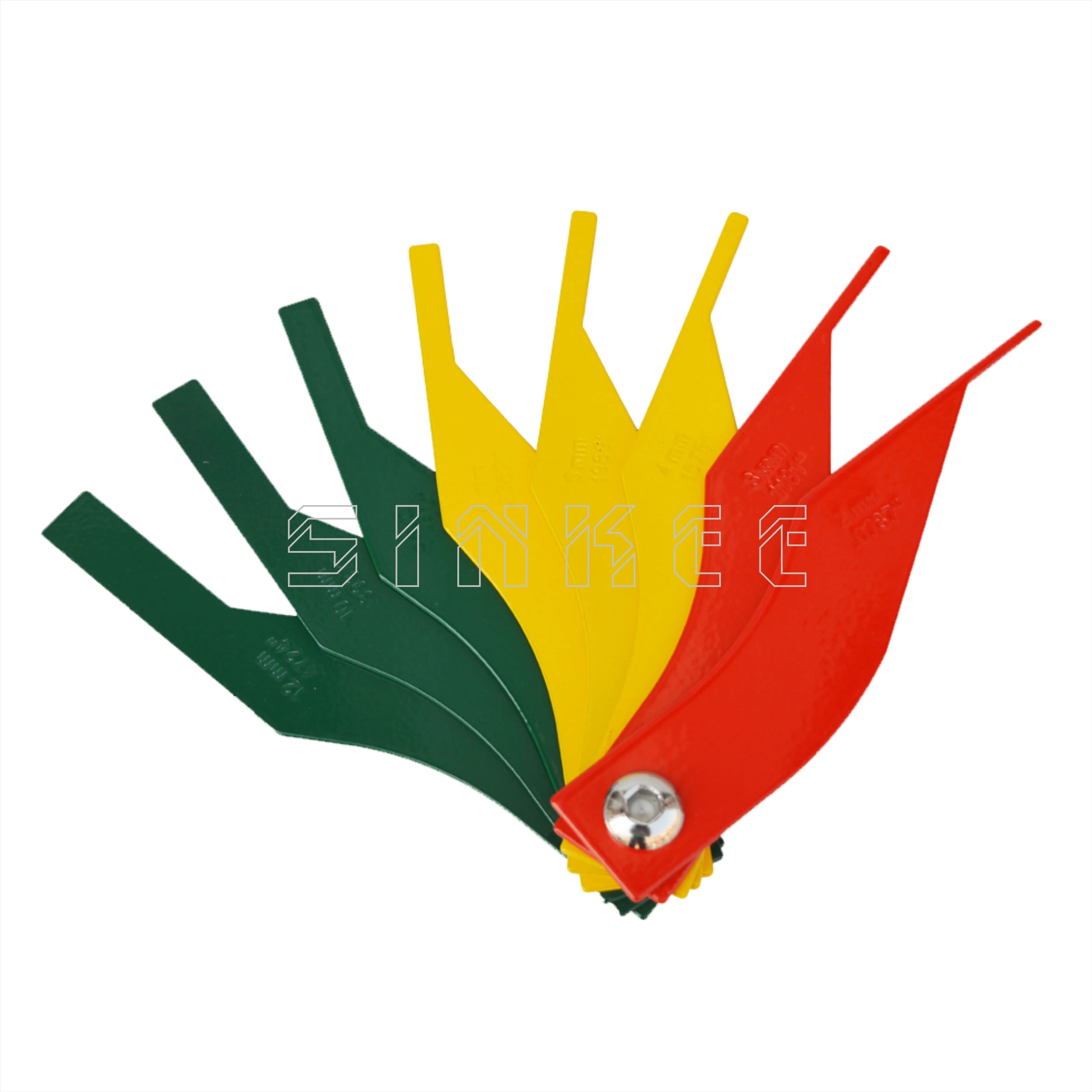 

Car/Vehicle Brake Pad Lining Thickness Measuring Gauge 8pc Ruler Tools