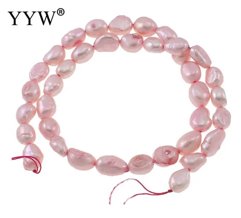 

Baroque Cultured Freshwater Pearl Beads for making diy Jewelry pink, 7-8mm, Hole:Approx 0.8mm, Sold Per Approx 14.5 Inch Strand