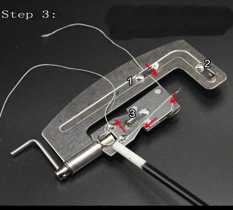 2 шт./компл. Нержавеющая сталь полуавтоматический рыболовный крючок линия уровня галстук машинной вязки устройство инструмент рыболовные принадлежности