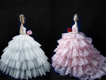 

New Arrive Doll Dresses Lovely Gift For Gril Outfit For Barbie Doll Handmade Gown Dress