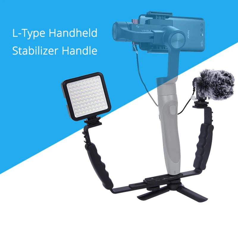 

Handheld L-Type Stabilizer BracketHolder Expansion Bracket Handle Grip For DJI Osmo Mobile Zhiyun Smooth4 Stabilizer Accessories
