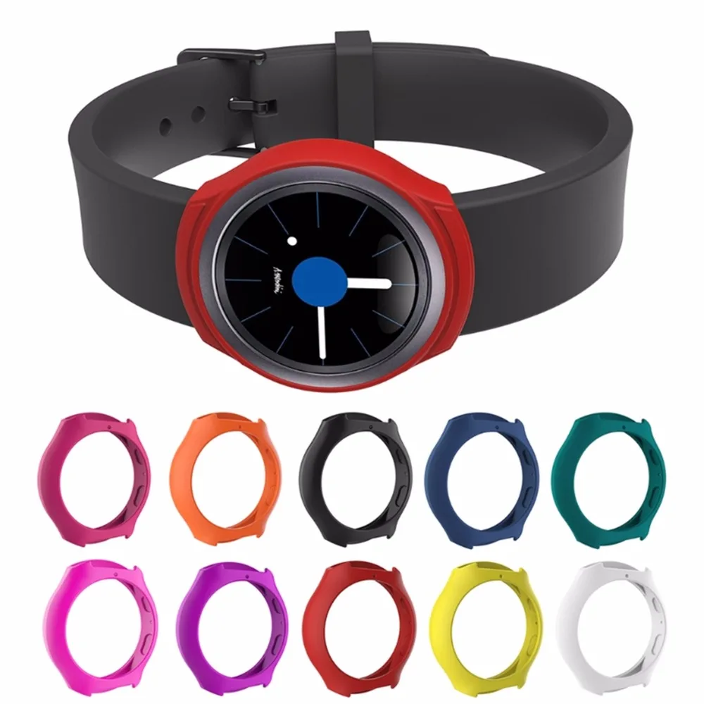 

OOTDTY Soft Silicone Protector Cover Case For Samsung Galaxy Gear S2 SM-R720 & SM-R730 Dropshipping