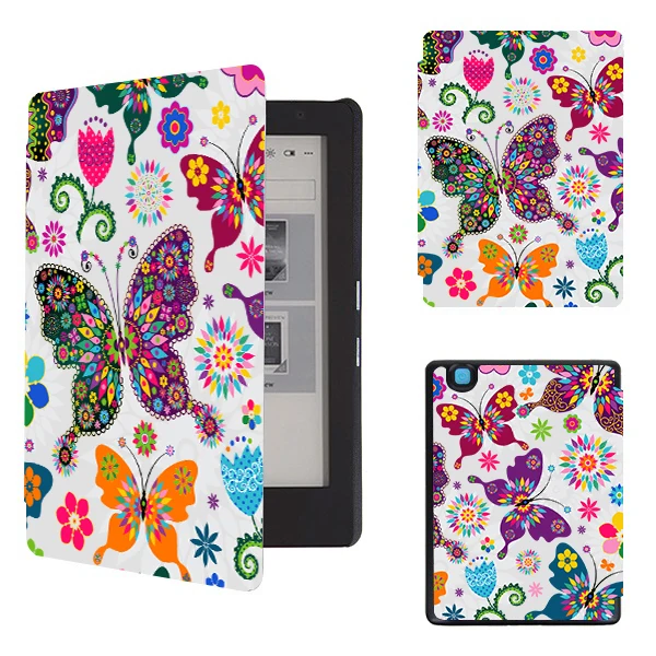 Чехол-книжка для Kobo aura H2o edition 2 pu кожаный чехол для kobo aura H2o edition 2 6," Водонепроницаемый защитный чехол