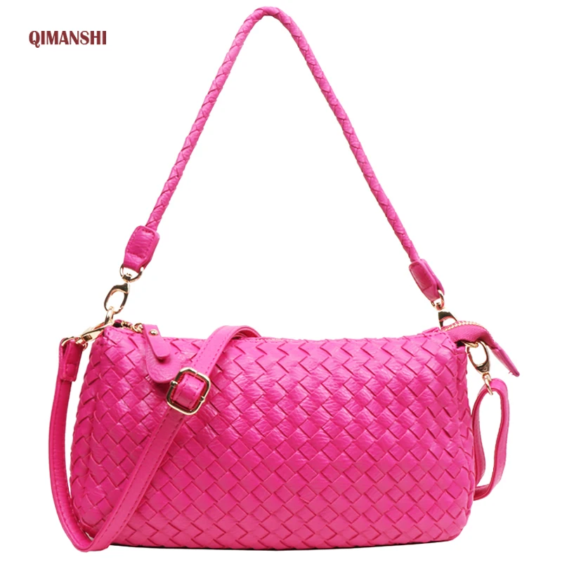 QIMANSHI Для женщин сумка женская Курьерские сумки 2017 Crossbody Сумка кожаная моды