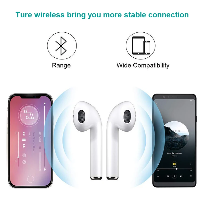  i7s TWS Wireless Bluetooth Earphone In-ear Earbuds Stereo Headset With Charging Box Mic Earphones f - 32999876330