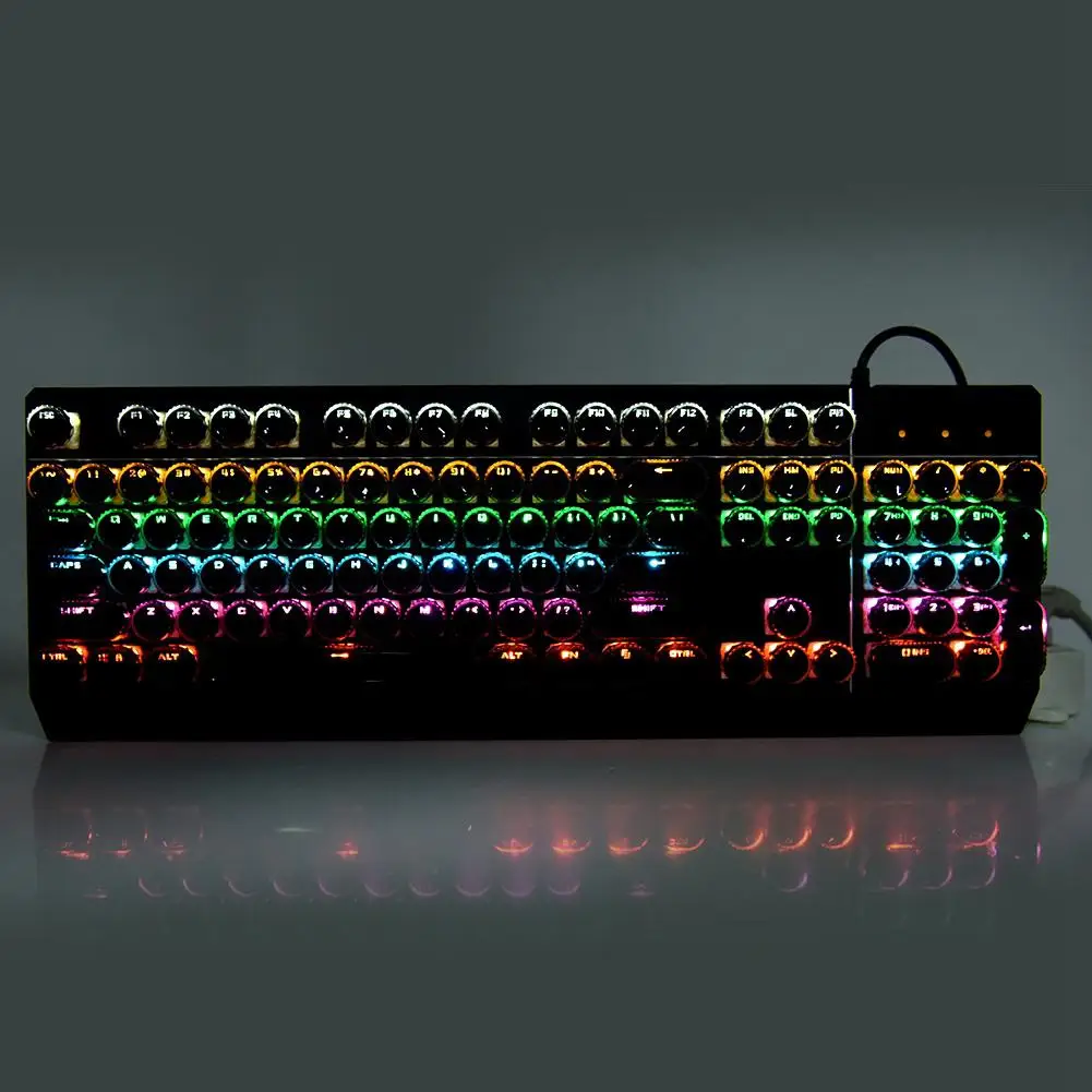 

2019 T660 USB Wired Mechanical Keyboard 104 Key Gaming RGB Backlit Keyboard
