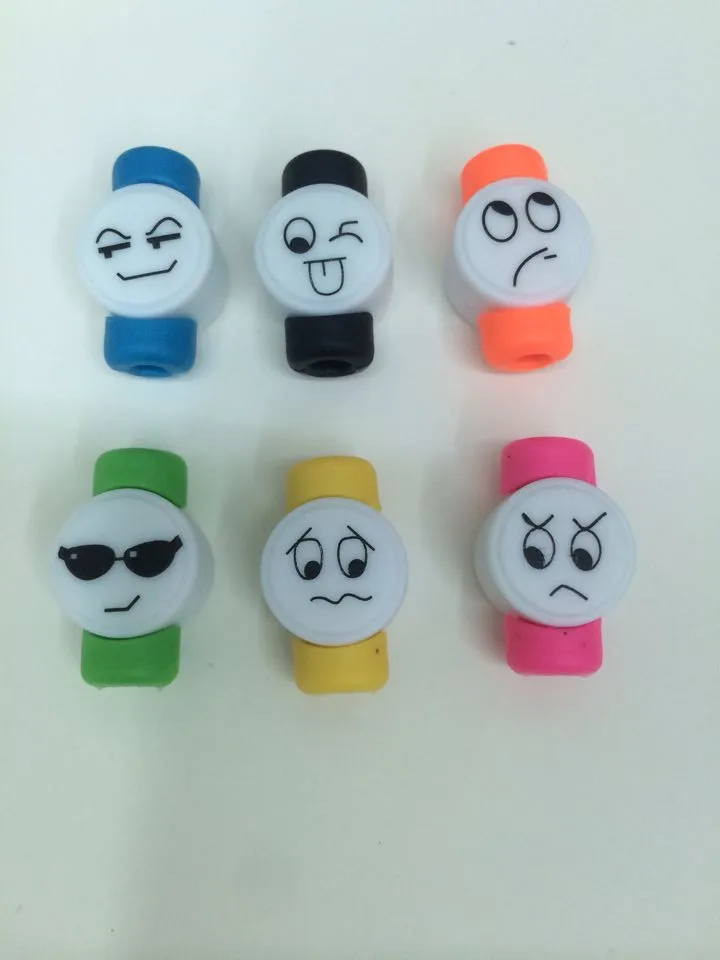 

50pcs USB Cable clip Earphone Protector Colorful Earphones Cover For Apple iPhone Samsung HTC Free shipping