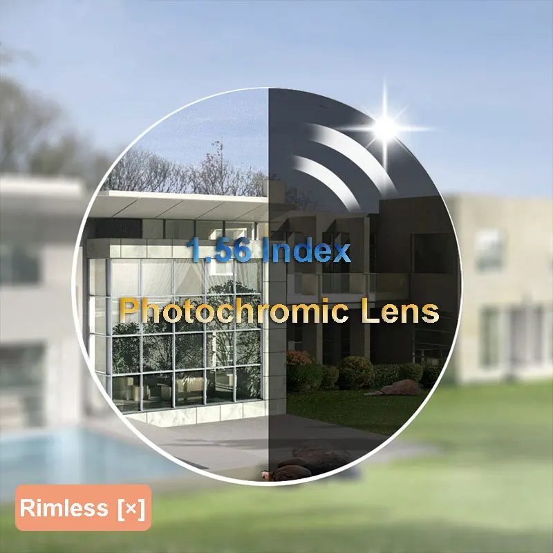 

1.56 Photochromic Single Vision Optical Anti-Reflection Prescription Lenses With Fast Color Change Gray and Brown Available