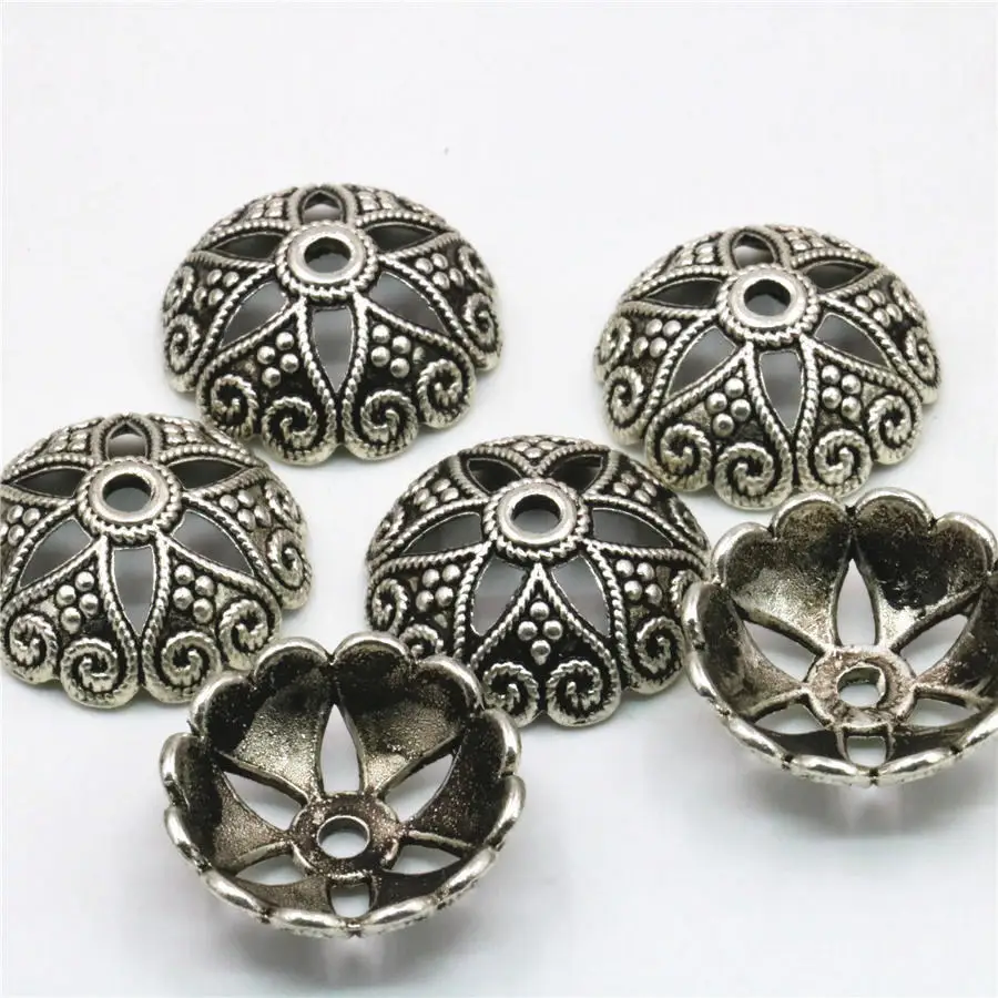 

5PCS Hot Flower Torus Hollow Lucky DIY Loose Finding Accessories Copper Crafts Women Girls Gifts New Jewelry Making Design 20mm