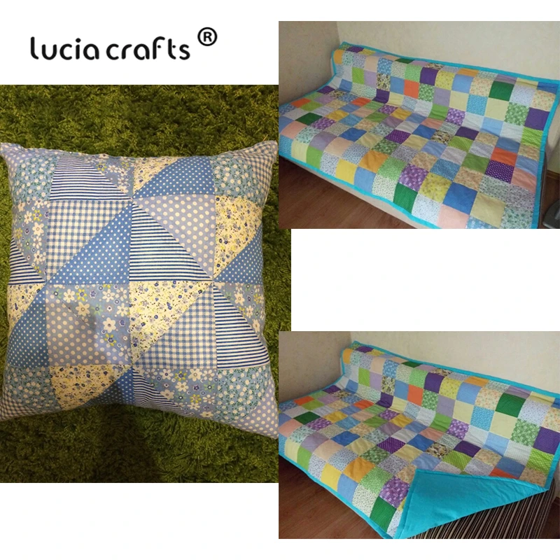 Lucia crafts 1 шт. 50 см x 50 см синяя хлопковая ткань для лоскутного шитья ткани DIY квилтинг текстиль кукольная ткань H0806