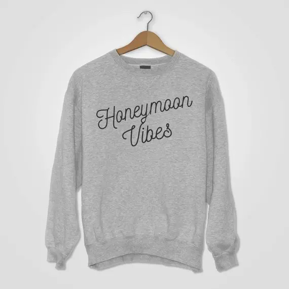 Sugarbaby Honeymoon Vibes Sweatshirt Wedding Gift Holiday Marriage