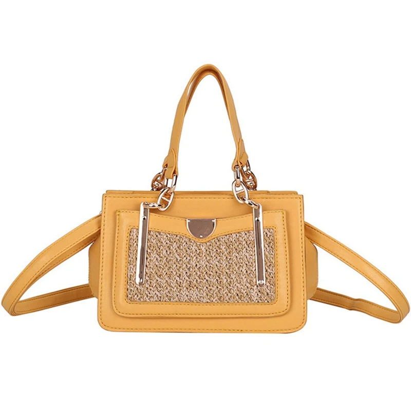 

France Foreign Hand-Woven Straw Bag Fashion Messenger Bag Wild Ins Packet