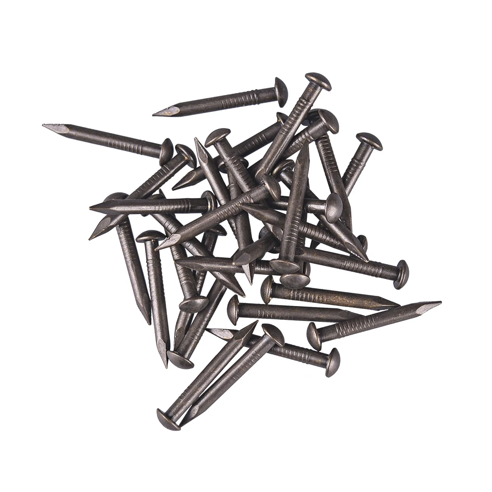 26X2.8MM китайские архаизмы Круглые головки античные бронзовые деревянные ногти для
