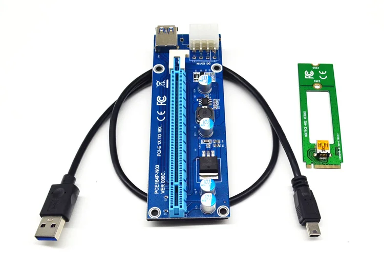 Новый M.2 NGFF к PCI E X16 слот для передачи карты Mining M2 кабель удлинитель SATA 6pin блок