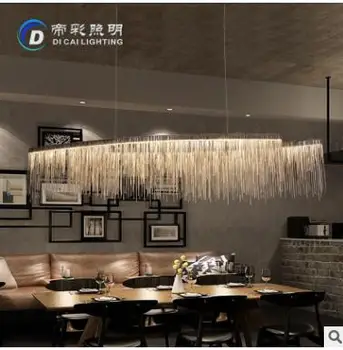 

The living room chandelier after the modern restaurant chandelier personality creative model room lighting villa club chain lamp