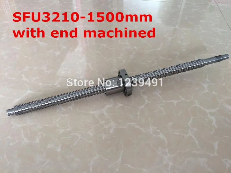 

1pc SFU3210- 1500mm ball screw with nut according to BK25/BF25 end machined CNC parts