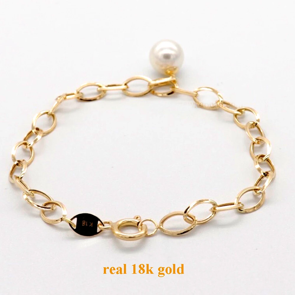 18k real gold 0 shape bracelets
