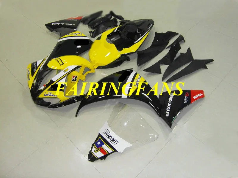 Комплект обтекателей под давлением для YAMAHA YZFR1 09 10 11 12 YZF R1 YZF1000 2009 2010 2011 2012 желтые