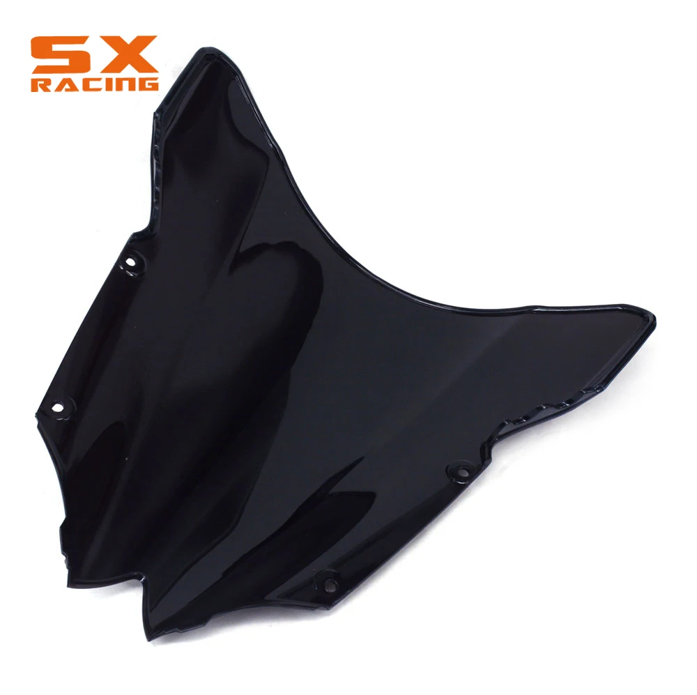 Мотоциклетные черные Пластик ветровое стекло для YAMAHA YZF-R6 YZFR6 YZF R6 2008- 08 09, 10, 11, 12, 13, 14, 15, 16 лет