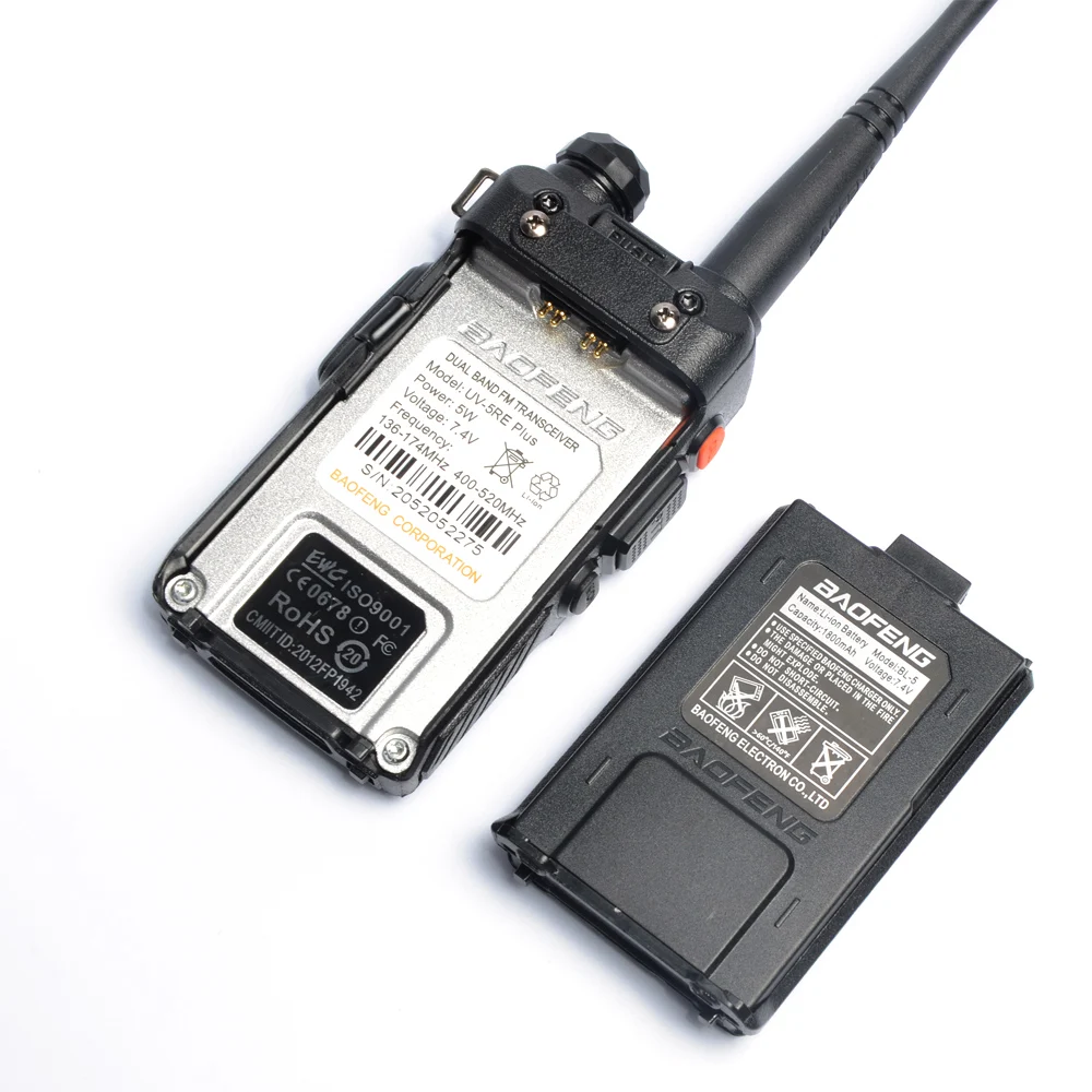 Портативная рация BaoFeng UV 5RE Plus радиостанция UV5RE 128 каналов два диапазона УКВ 2