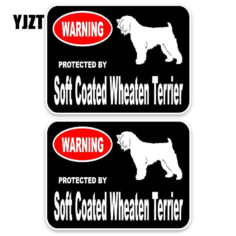YJZT 15*11 4 см 2X мягкое покрытие Wheaten Terrier собака ПВХ высокое качество наклейка для
