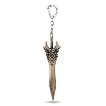

24 Pcs/Lot 12cm New Weapon Model Series Aatrox Key Chain Ring Arbitration Paladin Keyring the Darkin Blade Bulk Wholesale