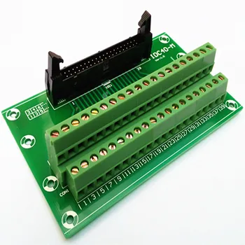 

IDC40 2x20 Pins 0.1" Male Header Breakout Board, Terminal Block, Connector.