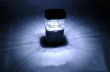 Mini Portable Garden Lamp 11 LED Ultra Bright Bivouac Camping Fishing Hiking Lantern Lamp Light Powered by 3 AA Battery
