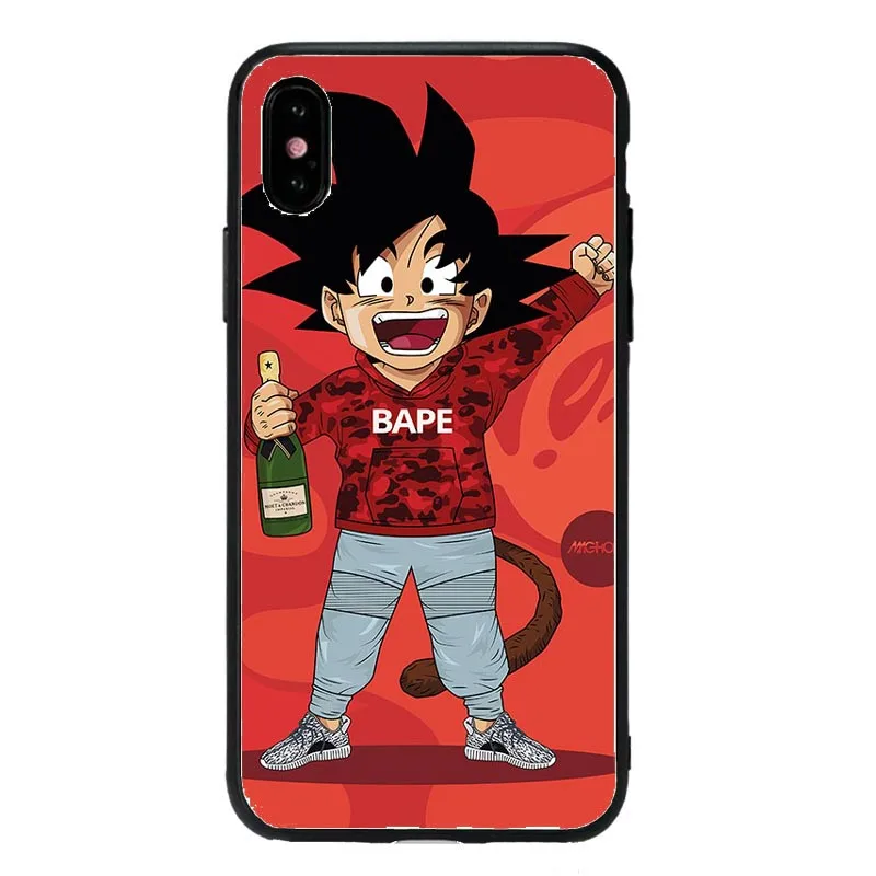 Черный мягкий силиконовый чехол Dragon Ball Son Goku для iPhone 11 11Pro XS Max XR X 8 7 6 6S Plus 5 5S SE 8PIUS Coque Capa Shell