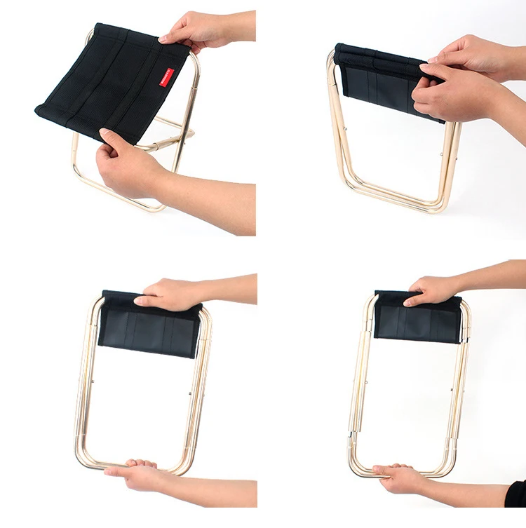 Cena Aluminium lekki odkryty krzesło wędkarskie przenośny plecak składany Camping Oxford tkaniny składany piknik krzesło wędkarskie z torbą