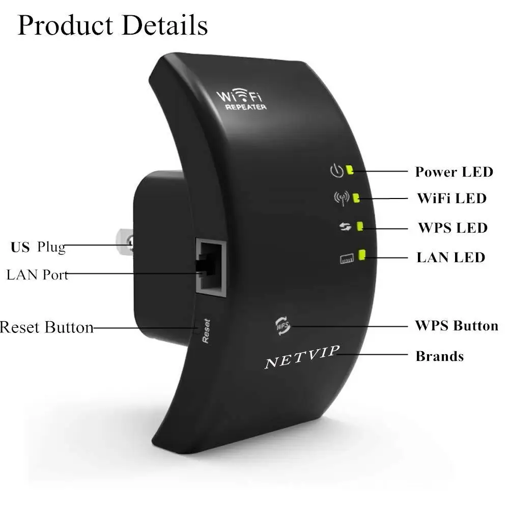 Wifi повторитель 300 Мбит/с беспроводной wifi двухполосный повторитель 802.11N/B/G усилитель сигнала Wi-Fi точка доступа