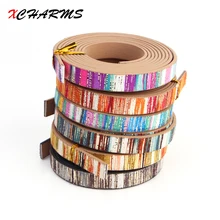 XCHARMS 10 мм/кожаный шнур веревка/Радуга 3/аксессуары части/Ювелирные изделия/ручная работа/Изготовление ювелирных изделий/браслет материал