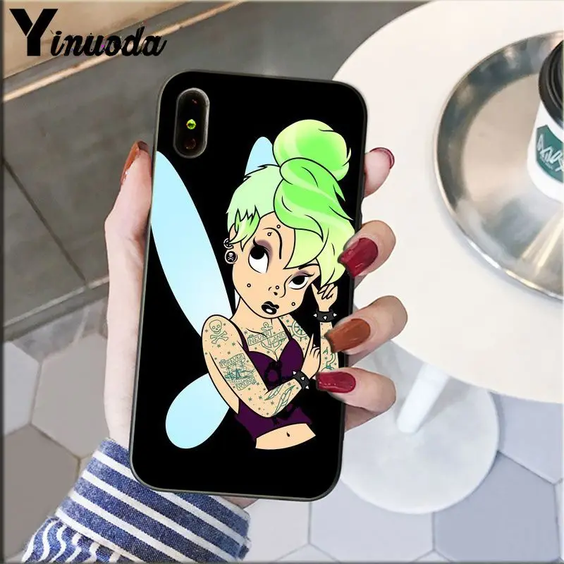 Yinuoda Татуированная принцесса Алиса Ариэль Жасмин дизайн телефона Обложка для Apple iPhone 8 7 6 6S Plus X XS MAX 5 5S SE XR