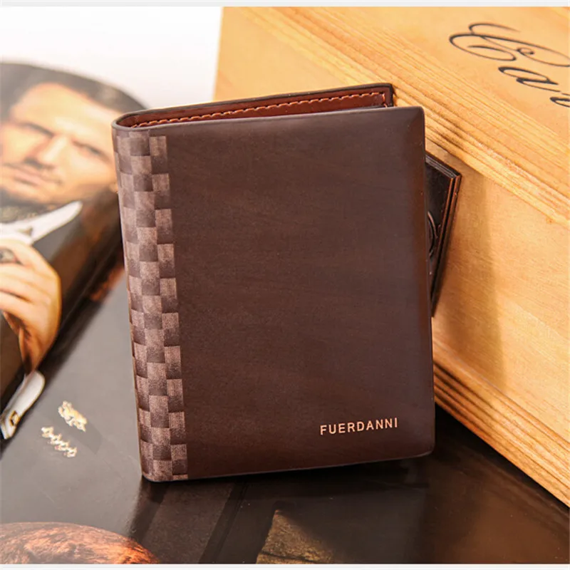 Free shipping 2014 new fashion wallets for men Short paragraph hot sale designer cheap vintage ...