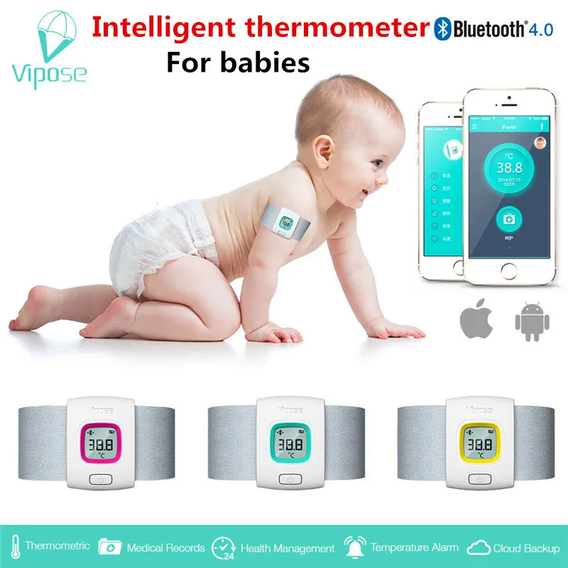 Vipose Smart Bluetooth Thermometer ifever ovelty Bluetooth Smart