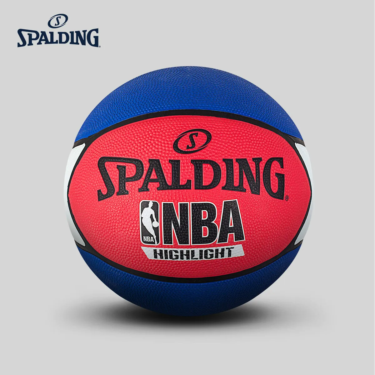 Оригинальный SPALDING HIGHLIGHT красный/белый/синий звезда 7 резиновый Баскетбол 83-573Y