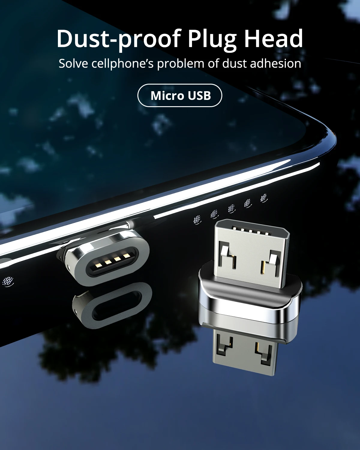 Ankndo Micro USB кабель Магнитный кабель Быстрая зарядка нейлоновый провод магнит Быстрая зарядка для смарт мобильный телефон, планшет на OC android устройство