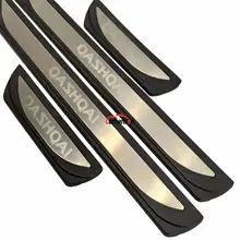 Accessories For Nissan Qashqai J11 2015 2017 2019 Steel Plastic Door Sill Trim Scuff Plate Guard Protector Car Styling Sticker Accessories For Nissan Qashqai J11 2015 2017 2019 Steel Plastic Door Sill Trim Scuff Plate Guard Protector Car Styling Sticker