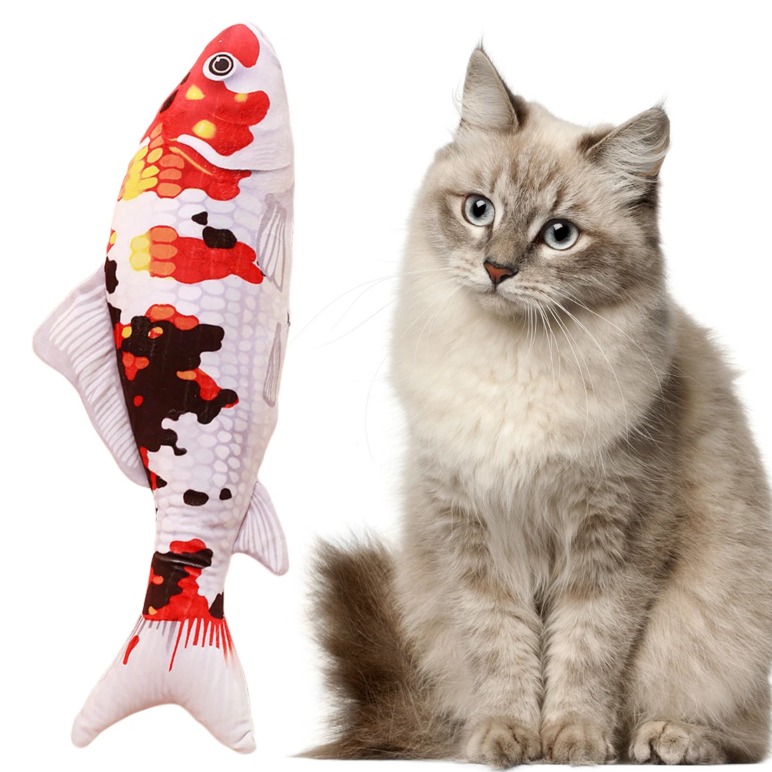 Живой искусственный плюшевый питомец в форме рыбки, игрушка для жевания кошек, мяты, кошачья мята, игрушки для обучения