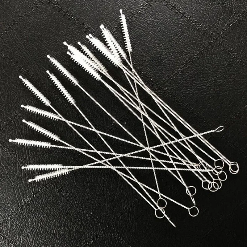 500pcs/lot Stainless steel straw cleaning brush Brushes 240mm x 10mm
