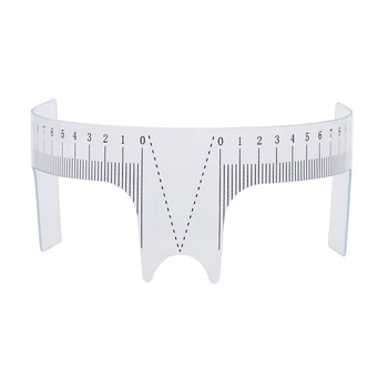 

1PC Reusable Semi Permanent Eyebrow Ruler Eye Brow Measure Tool Eyebrow Guide Ruler Microblading Calliper Stencil Makeup