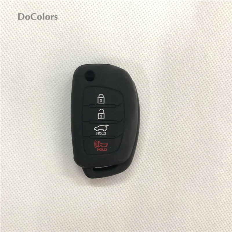 Силиконовый чехол DoColors для автомобильного ключа Hyundai I20 I30 IX25 IX35 Tucson Verna Solaris Elantra