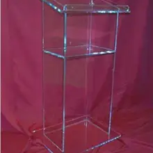 Прозрачный люцит церковный Подиум прозрачного ПММА стеклянная церковная кафедра акриловая Подиум