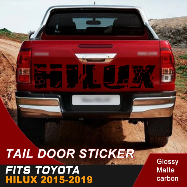 $US $13.53  free shipping 1Piece back door dirty marks graphic Vinyl car sticker for TOYOTA HILUX revo or vigo